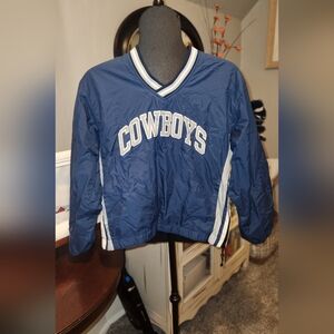 Vintage STARTER Dallas Cowboys NFL  Pro Line Pullover Jacket Men’s M Reversable.